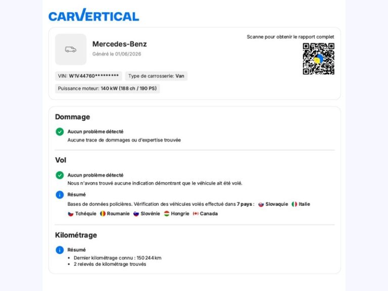 Mercedes Vito 119 CDI 4×4 Fourgon Long 190ch 24900€HT Garantie - Image 07 (July 7, 2026)