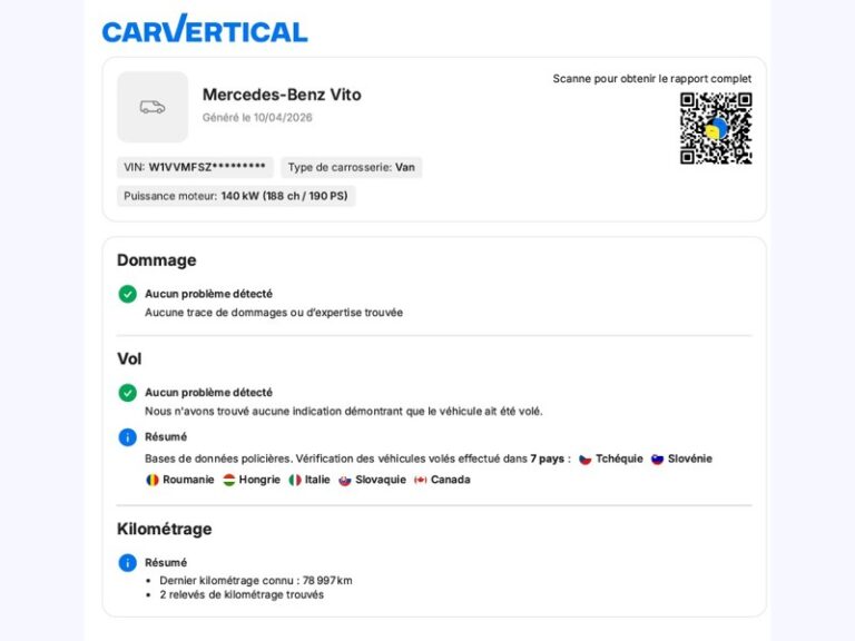 Mercedes Vito 119 CDI 4×4 Mixto Long 5Places 190ch BVA9 39900€ H - Image 17 (July 7, 2026)